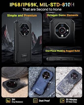 Ulefone Armor X32 Cell Phones Orange 128GB Unlocked New
