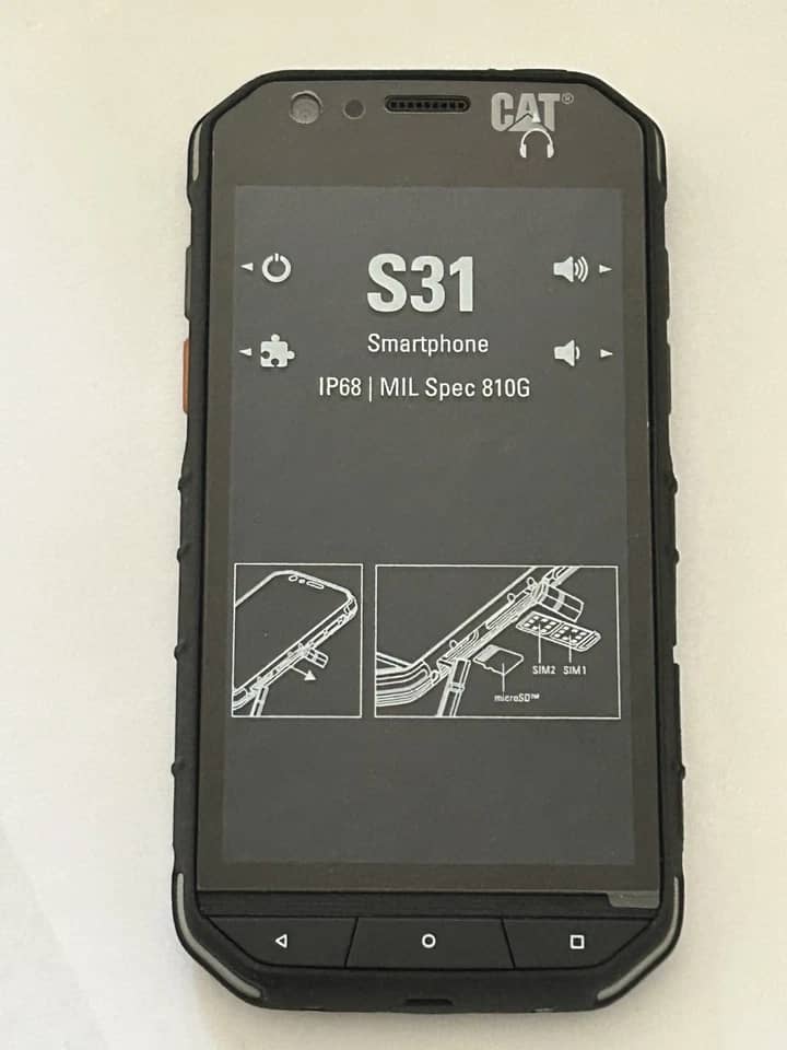 CAT S31 Cell Phones Black 16GB Unlocked New