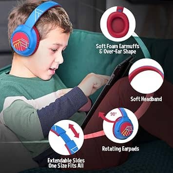 PowerLocus Bobo Headphones & Earbuds Blue New