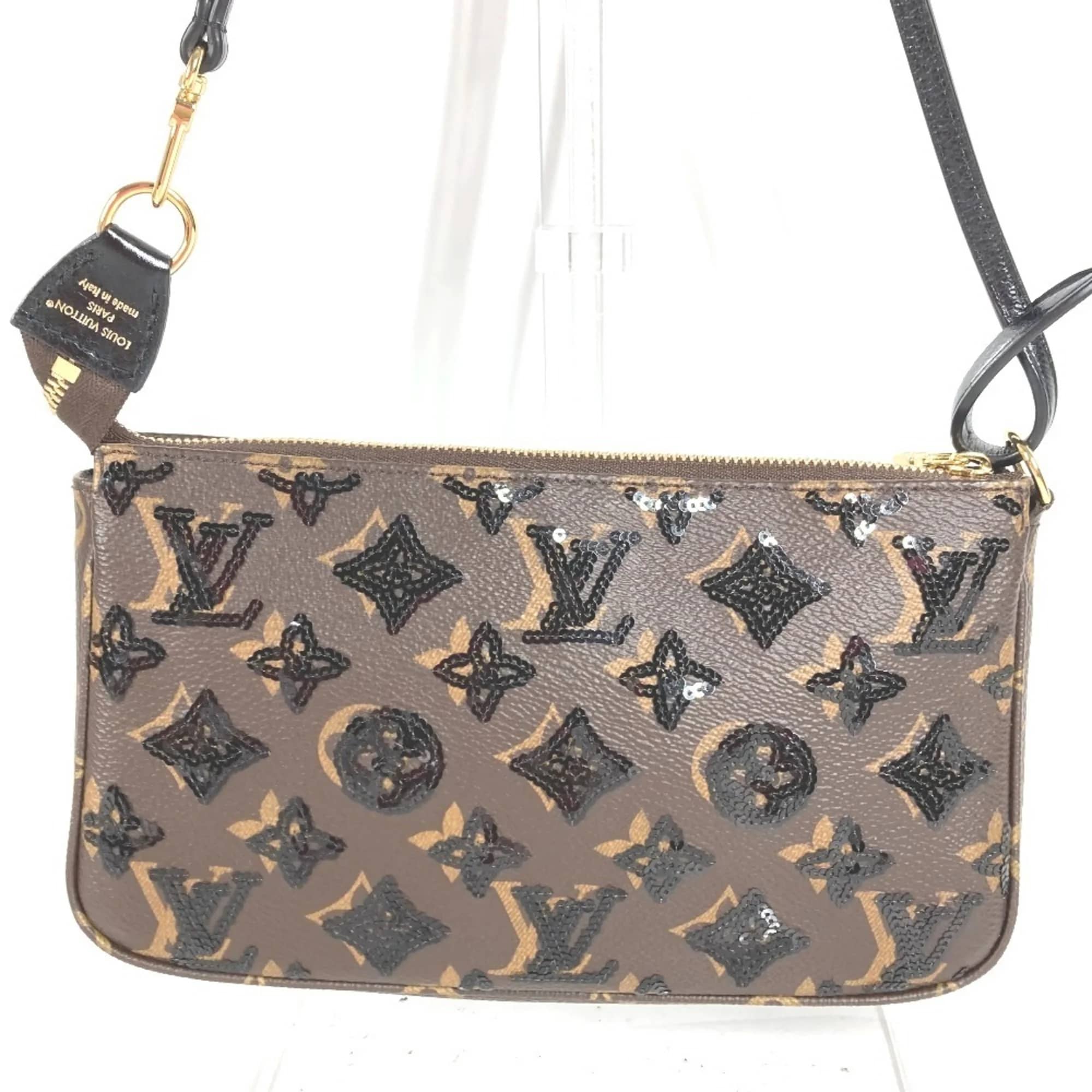 Louis Vuitton Pochette Accessoires Women's bags Mini Brown Damier Ebene Canvas New
