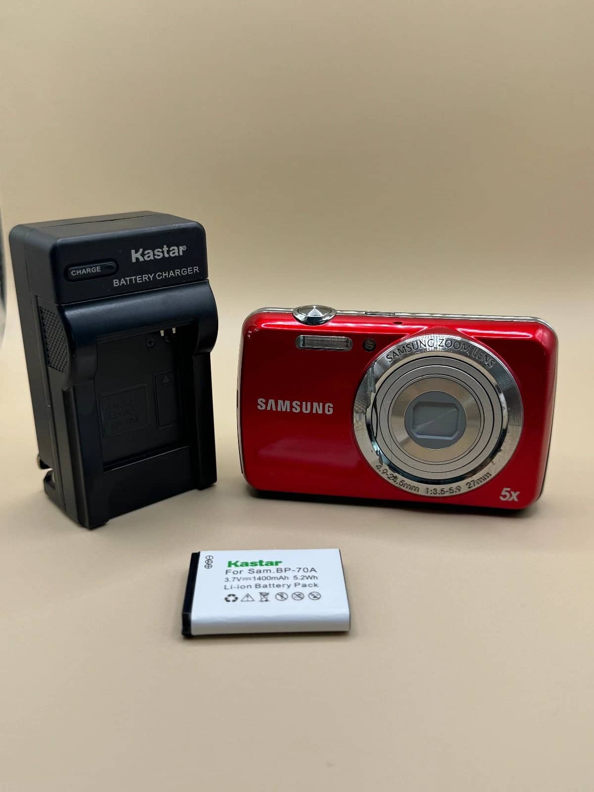 Samsung PL20 Digital Cameras Red Open-Box Excellent