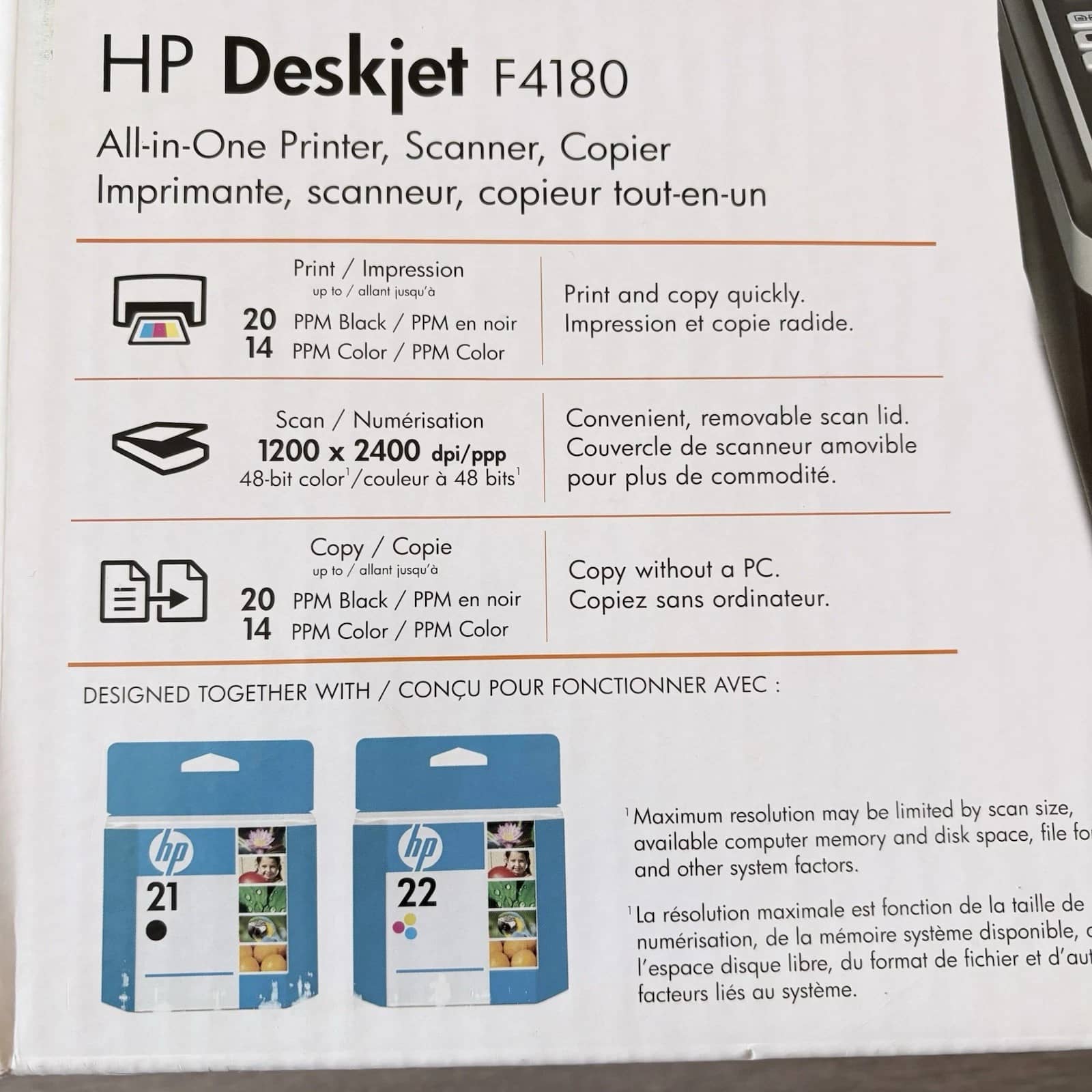 HP Deskjet F4180 Printers New