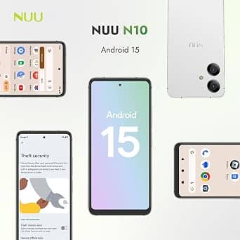 NUU N10 Cell Phones Black 128GB Unlocked New