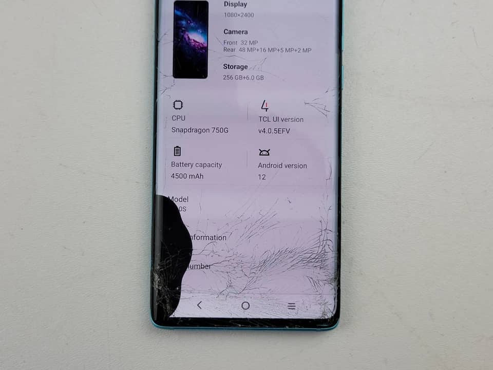 TCL 20 Pro 5G Cell Phones Gray 256GB Unlocked Refurbished - Excellent