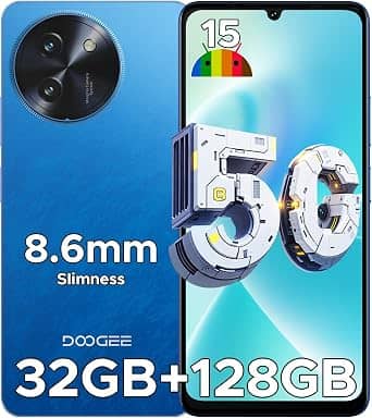 DOOGEE NOTE59 Cell Phones Blue 128GB Unlocked New