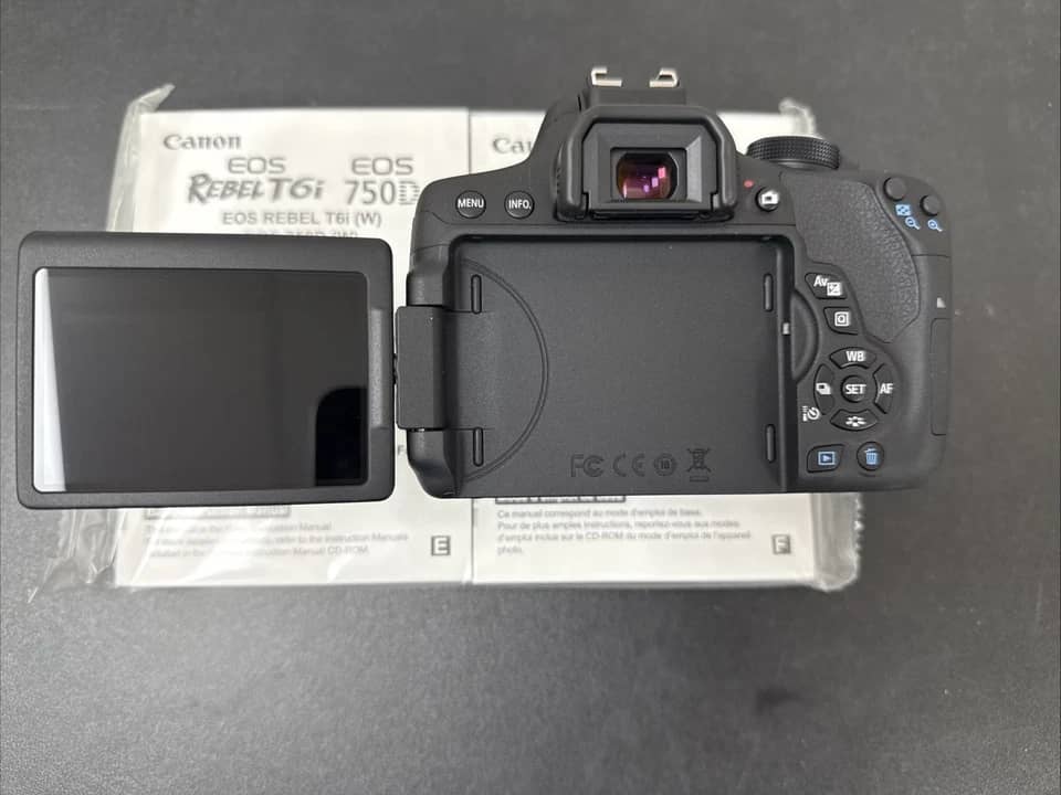 Canon EOS Rebel T6i Digital Cameras Black With Lens New