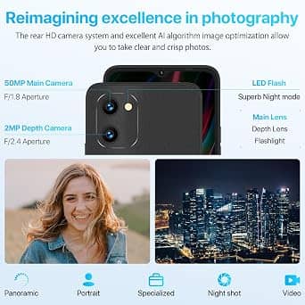 UMIDIGI G1 MAX Cell Phones Blue 128GB Unlocked New