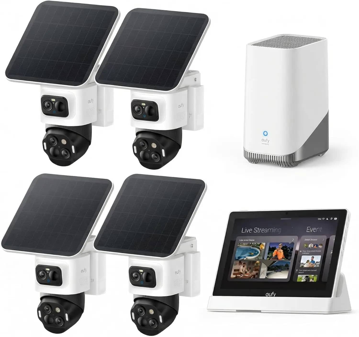 eufy eufyCam S4 Home Security Cameras New