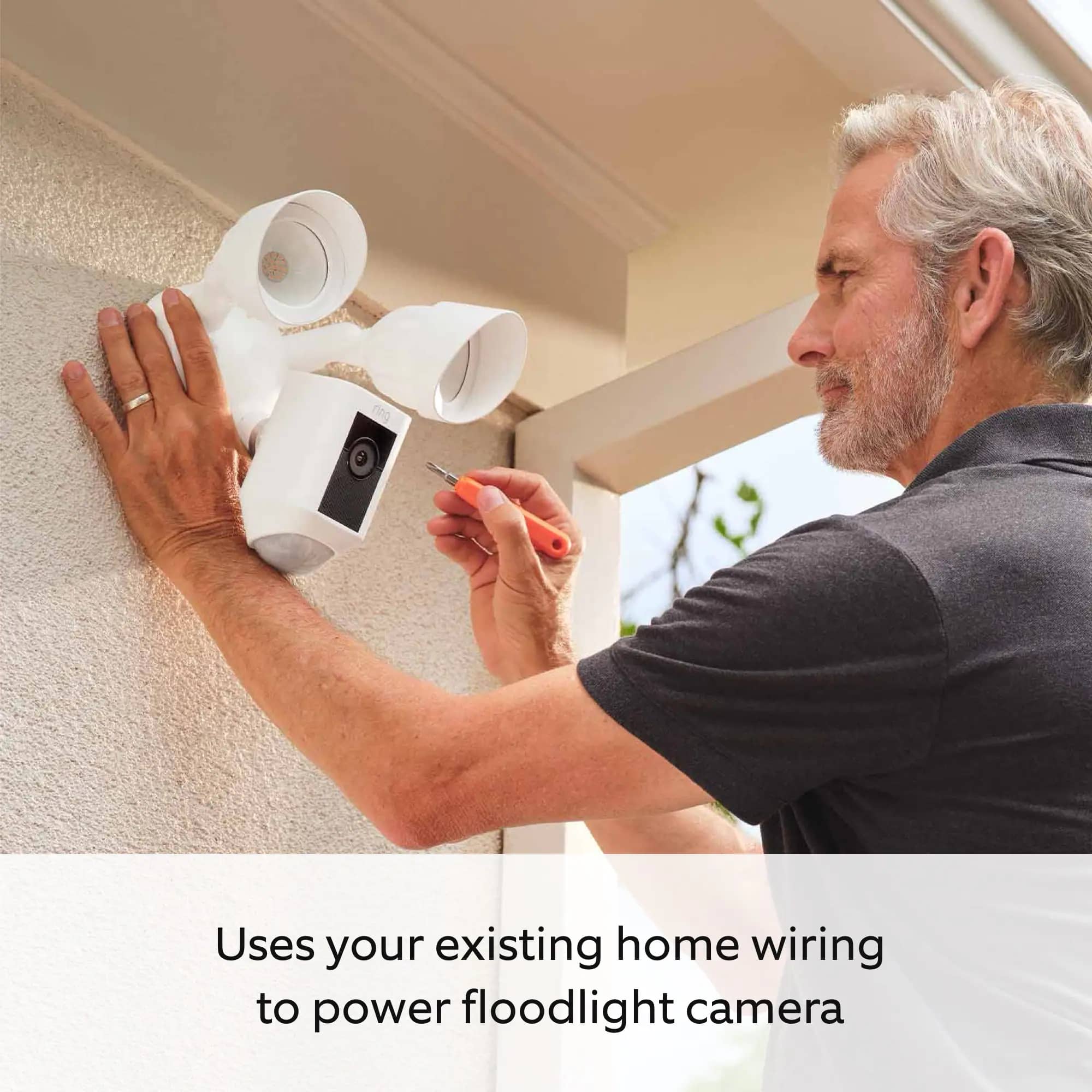 Ring Ring Floodlight Cam Plus Home Security Cameras New