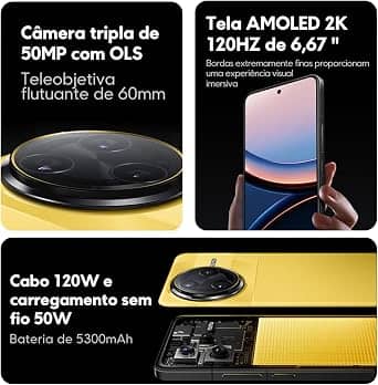 Xiaomi Poco F7 Ultra Cell Phones Yellow 256GB Unlocked New