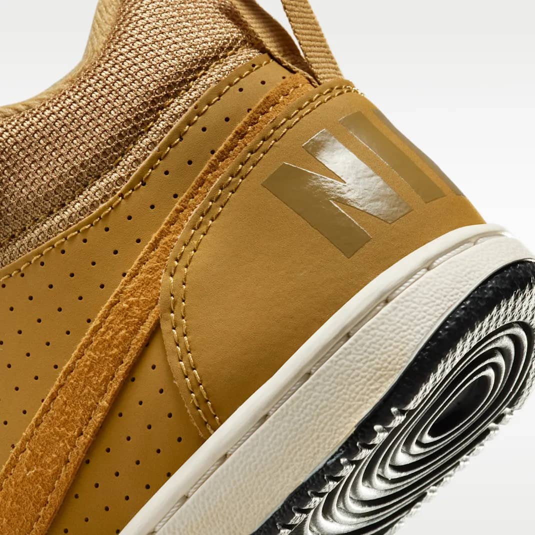 Nike Court Borough Mid Sneaker Brown/White 4 New