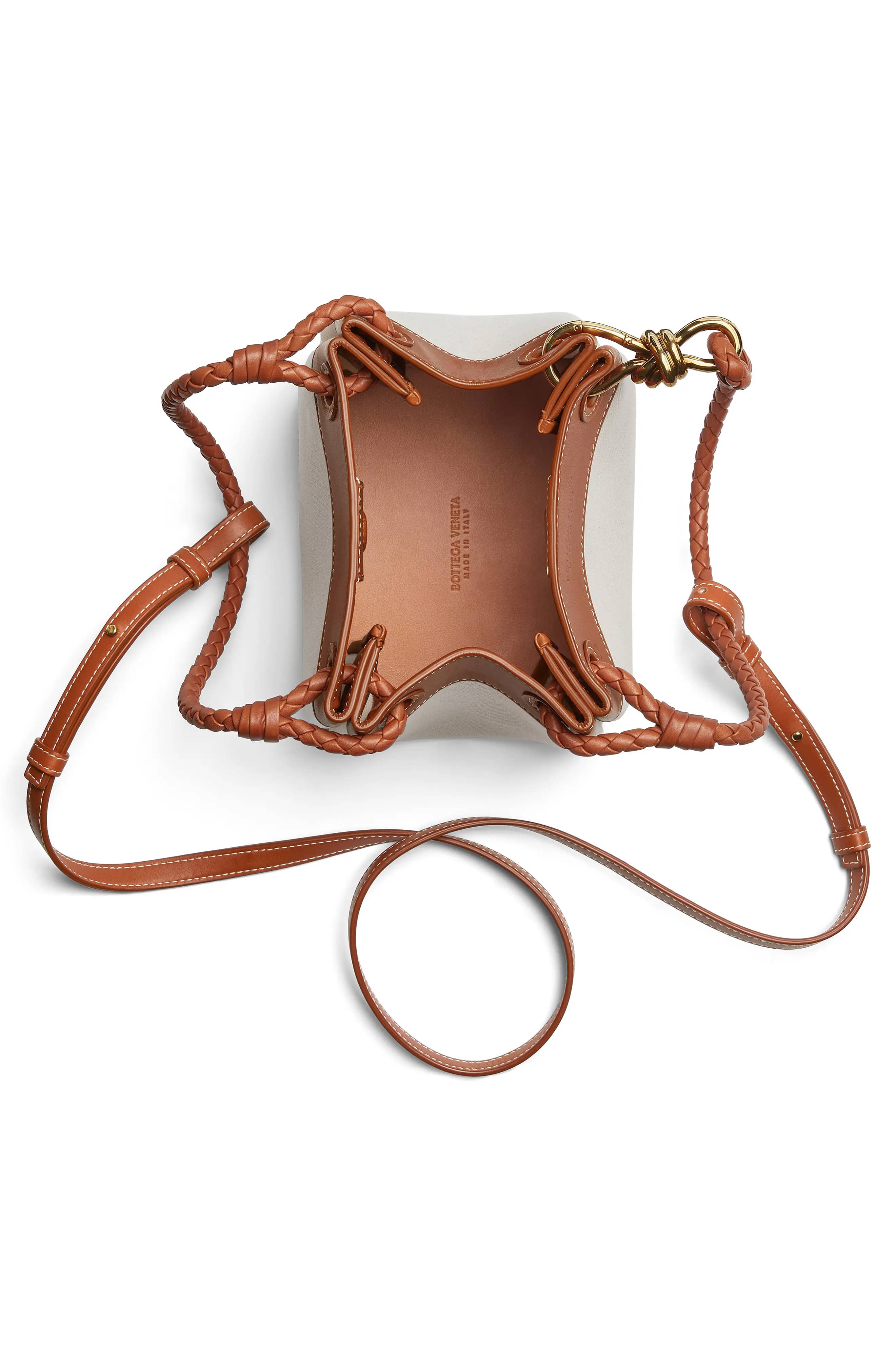 Bottega Veneta Andiamo Crossbody Women's bags Pink Intrecciato Nappa Small New