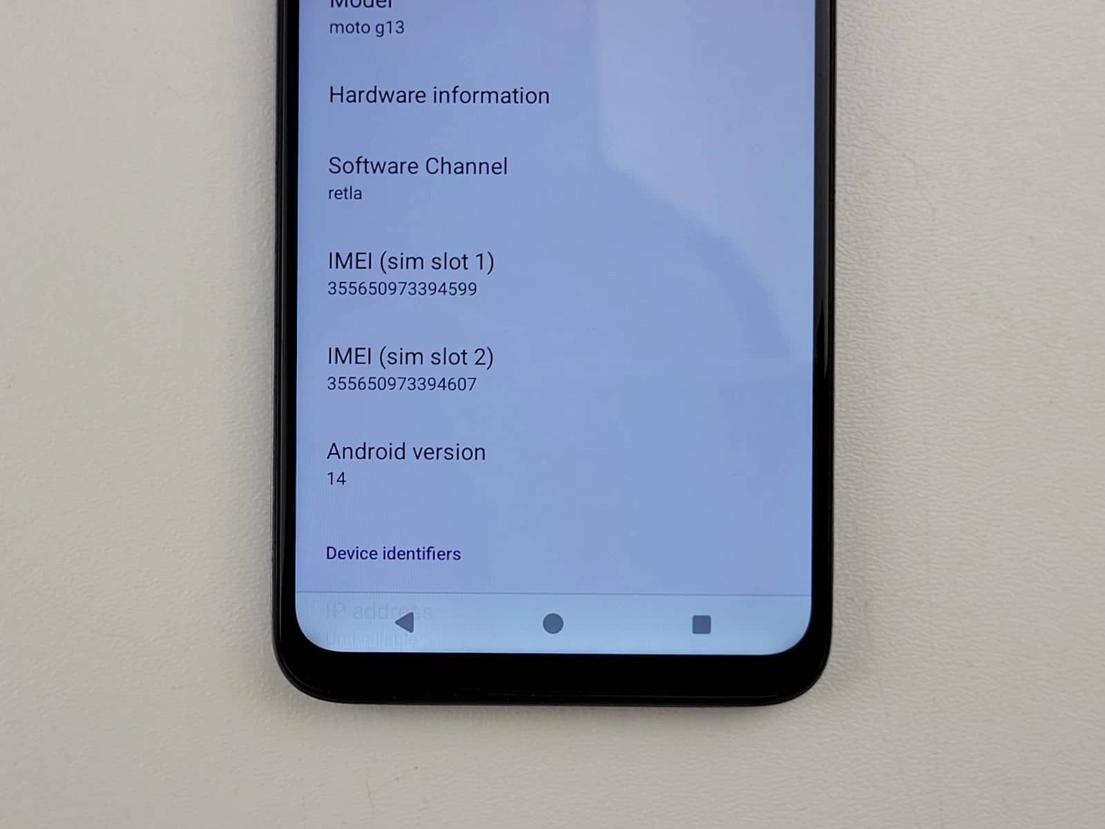 Motorola Moto G13 Cell Phones Blue 128GB Unlocked New