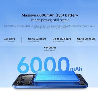 Xiaomi Redmi 15C 4G Cell Phones Orange 128GB Unlocked New