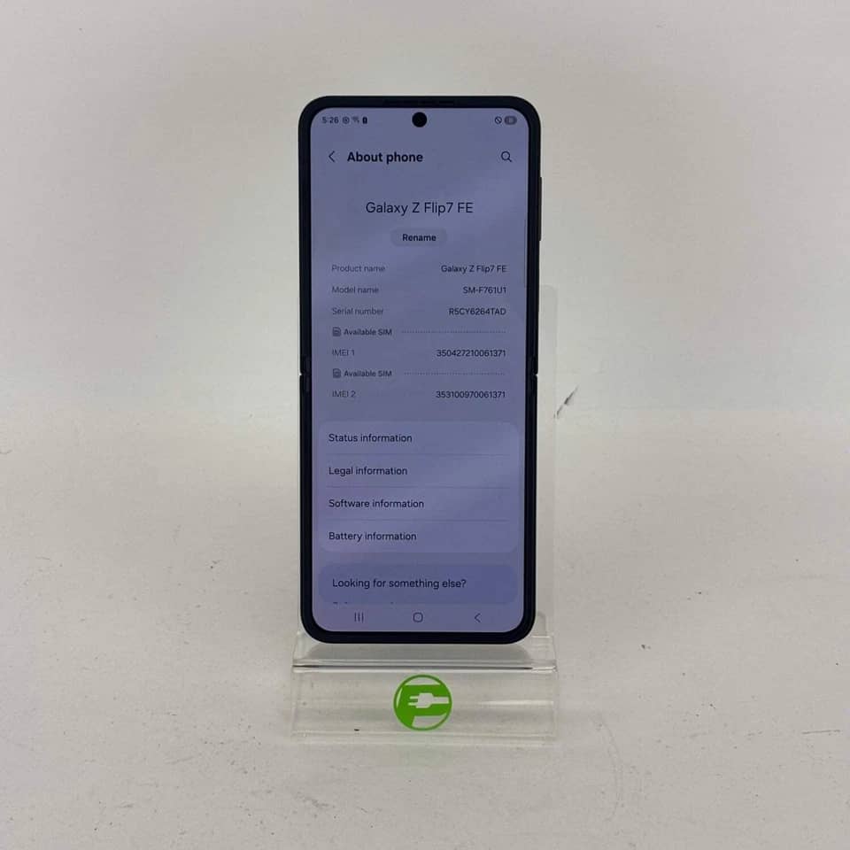 Samsung Galaxy Z Flip7 FE Cell Phones White 128GB Unlocked New