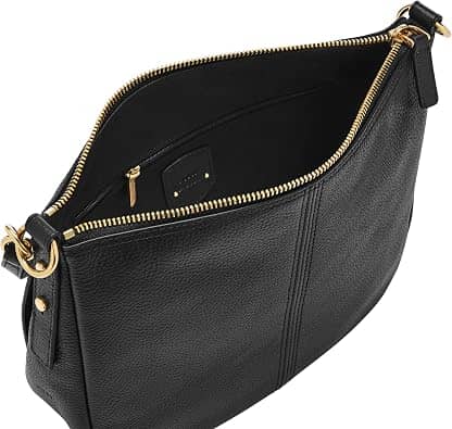 Fossil Jolie Crossbody Women's bags Slim Black Leather New