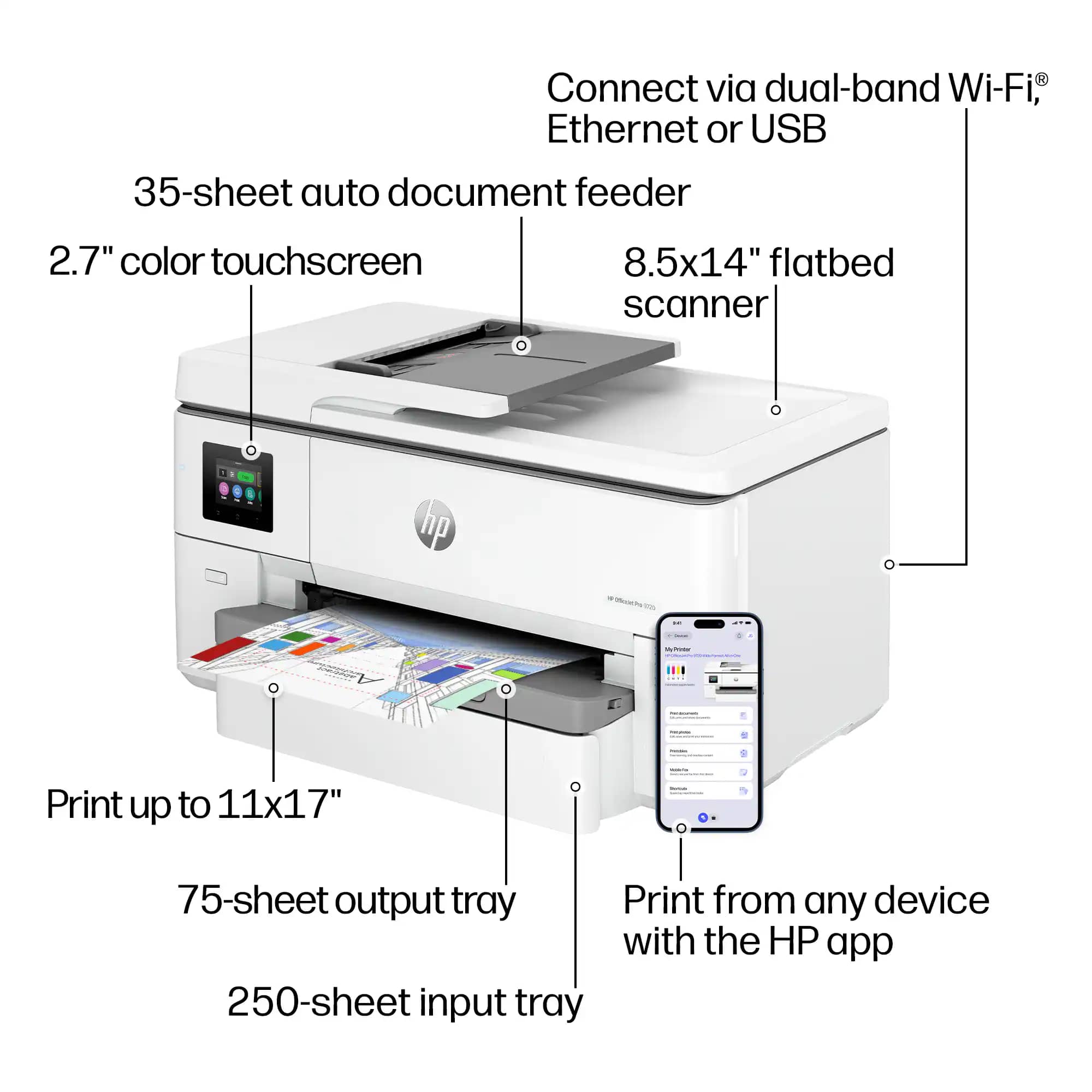 HP OfficeJet Pro 9720 Printers New