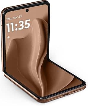 Motorola Razr+ 2025 Cell Phones Brown 256GB T-Mobile New