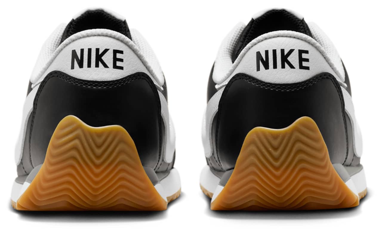 Nike Pacific Leather Sneaker Black/Gray 8 New