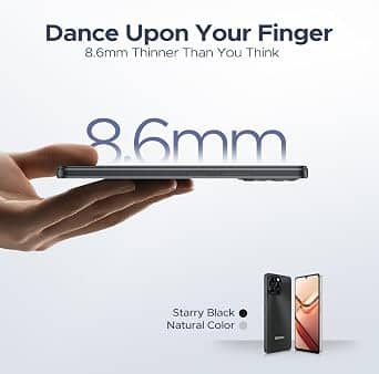 DOOGEE Note58 Cell Phones Black 128GB Unlocked New