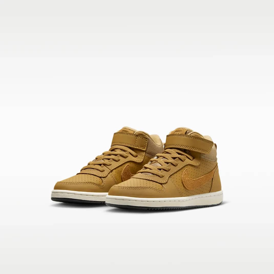 Nike Court Borough Mid Sneaker Brown/White 4 New