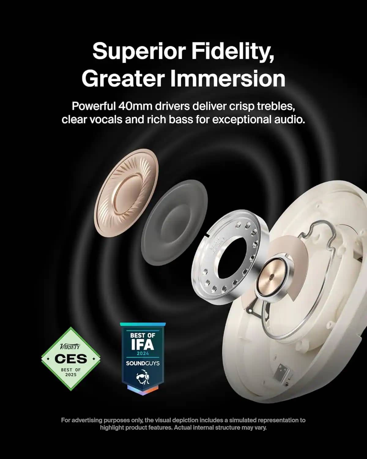 Belkin AUD008fqSA Headphones & Earbuds Sand New