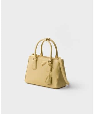 Prada Galleria Women's bags Mini Vanilla Saffiano Leather New