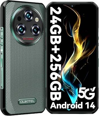OUKITEL WP35 Cell Phones Green 256GB T-Mobile New