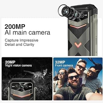 DOOGEE V MAX Plus Cell Phones Black 512GB Unlocked New