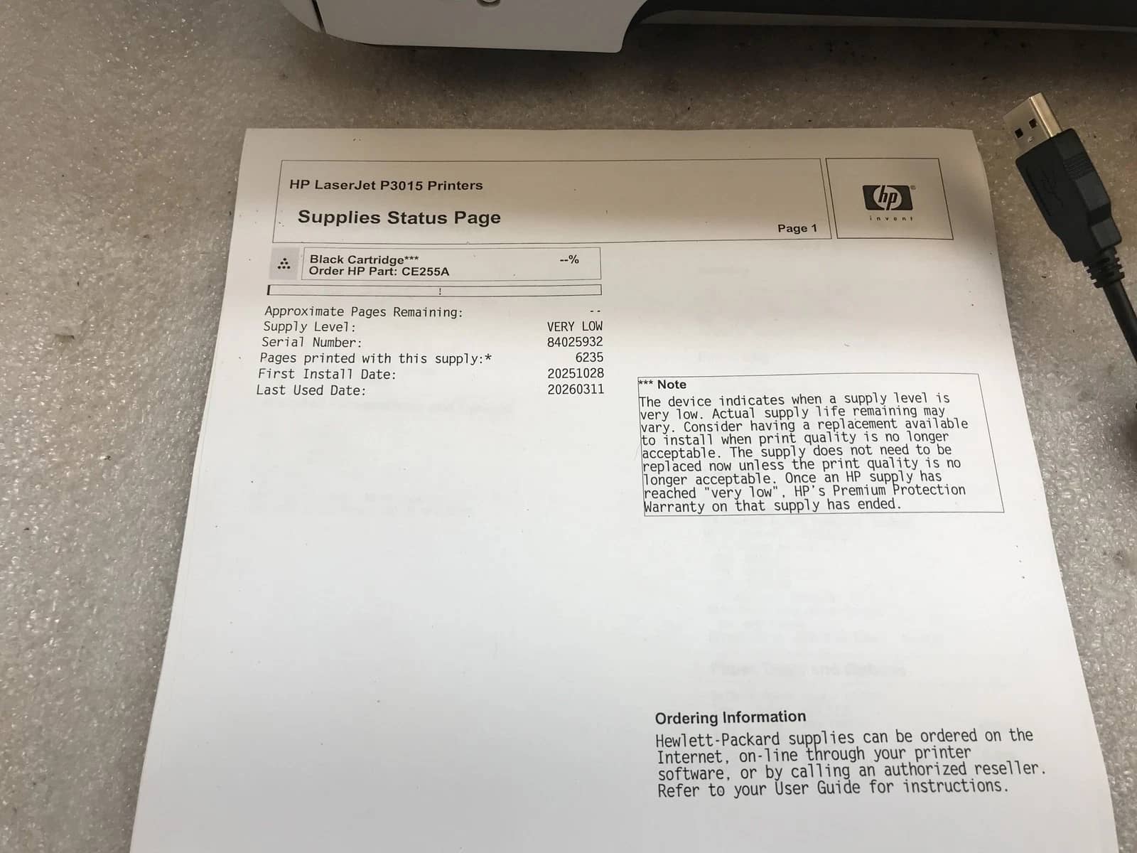 HP LaserJet P3015N Printers Refurbished - Excellent