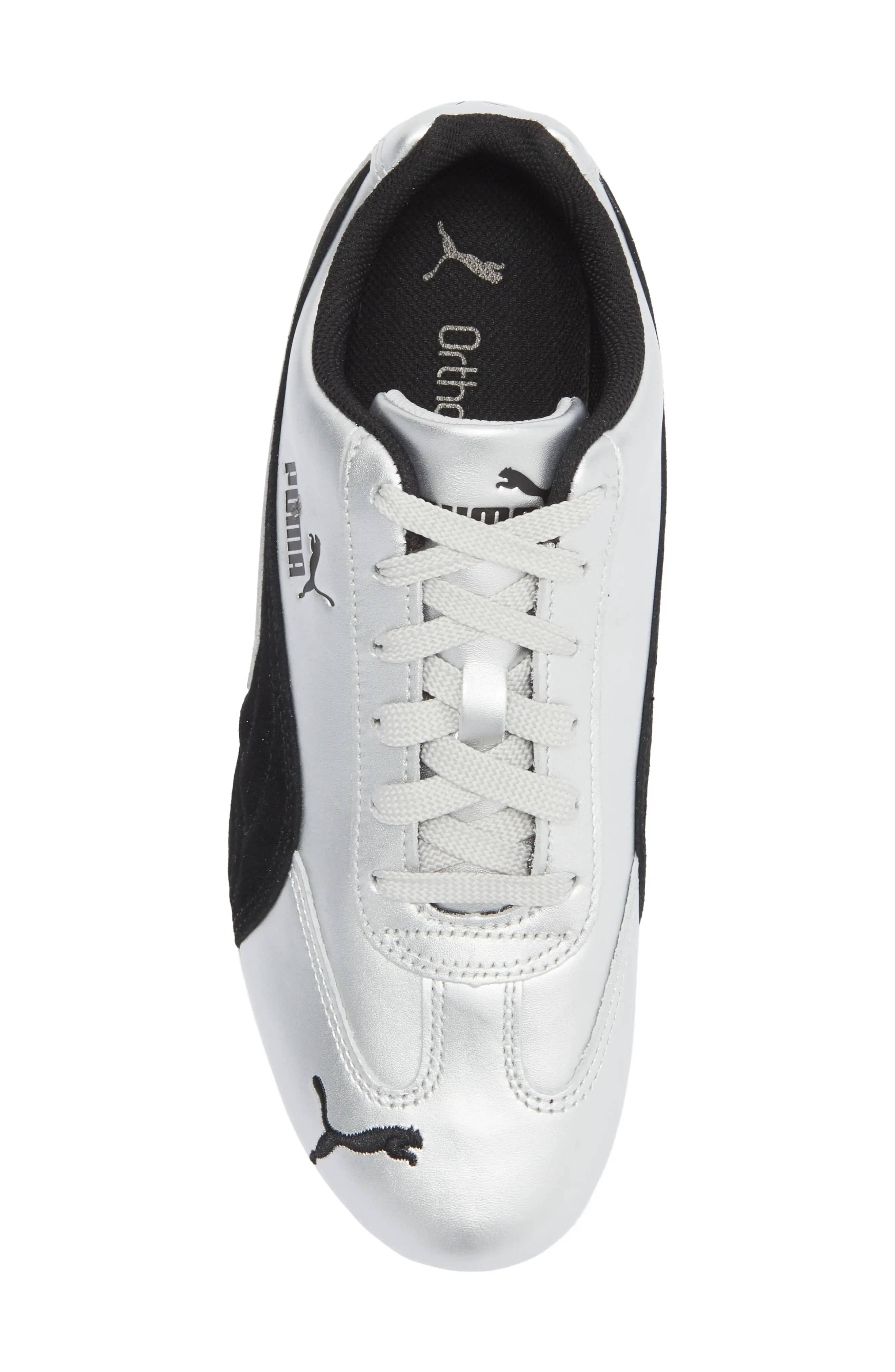 Puma SPEEDCAT METALLIC Sneaker Silver/Black 7.5 New
