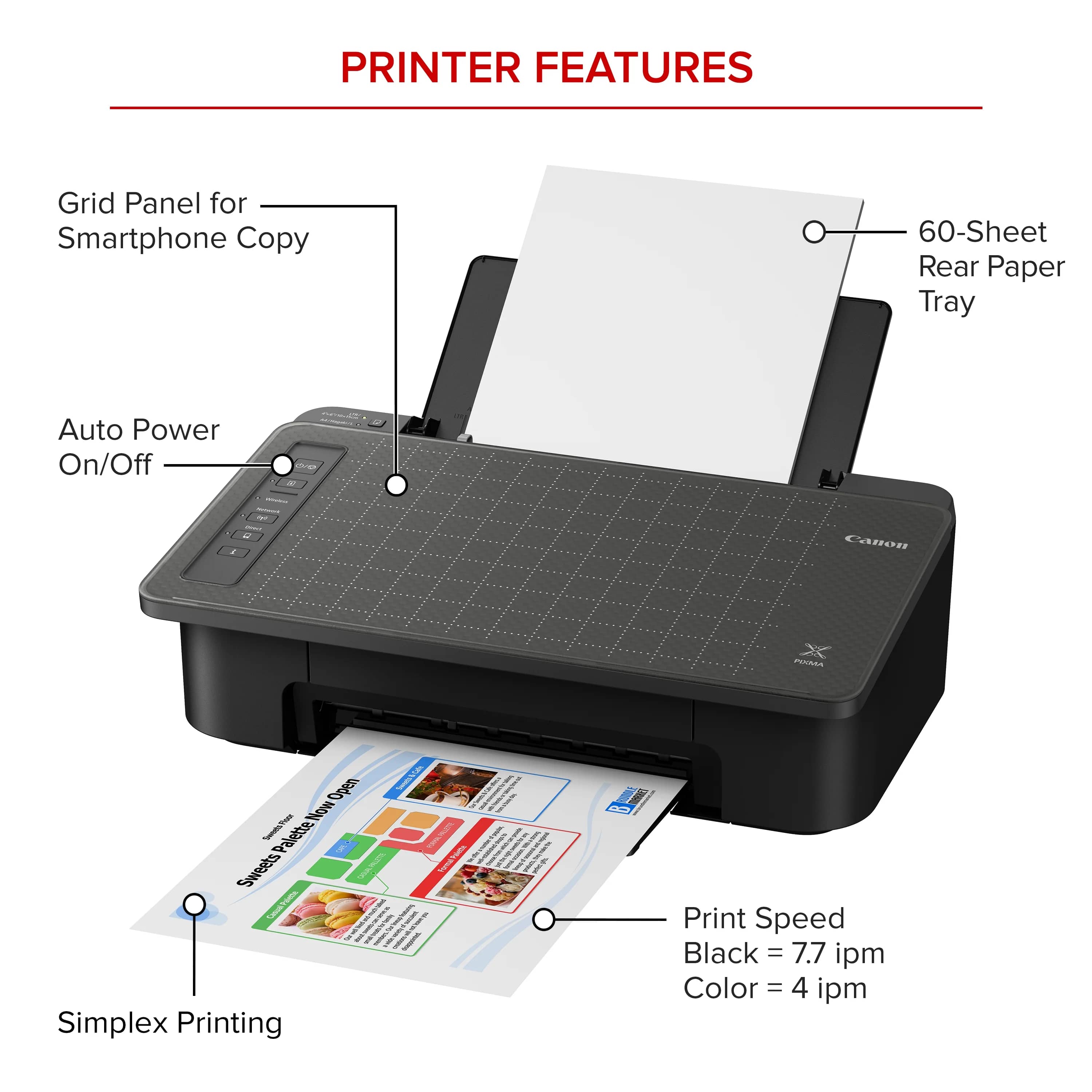 Canon PIXMA TS302a Printers New