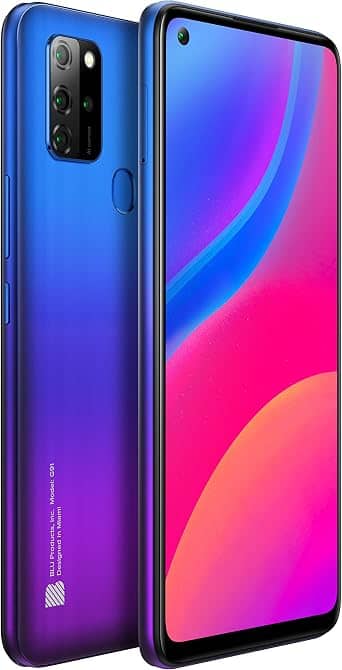 BLU G91 Cell Phones Purple 128GB Unlocked New