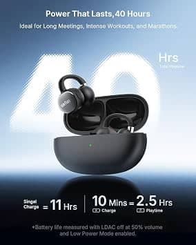 EarFun Clip 2 Headphones & Earbuds White New