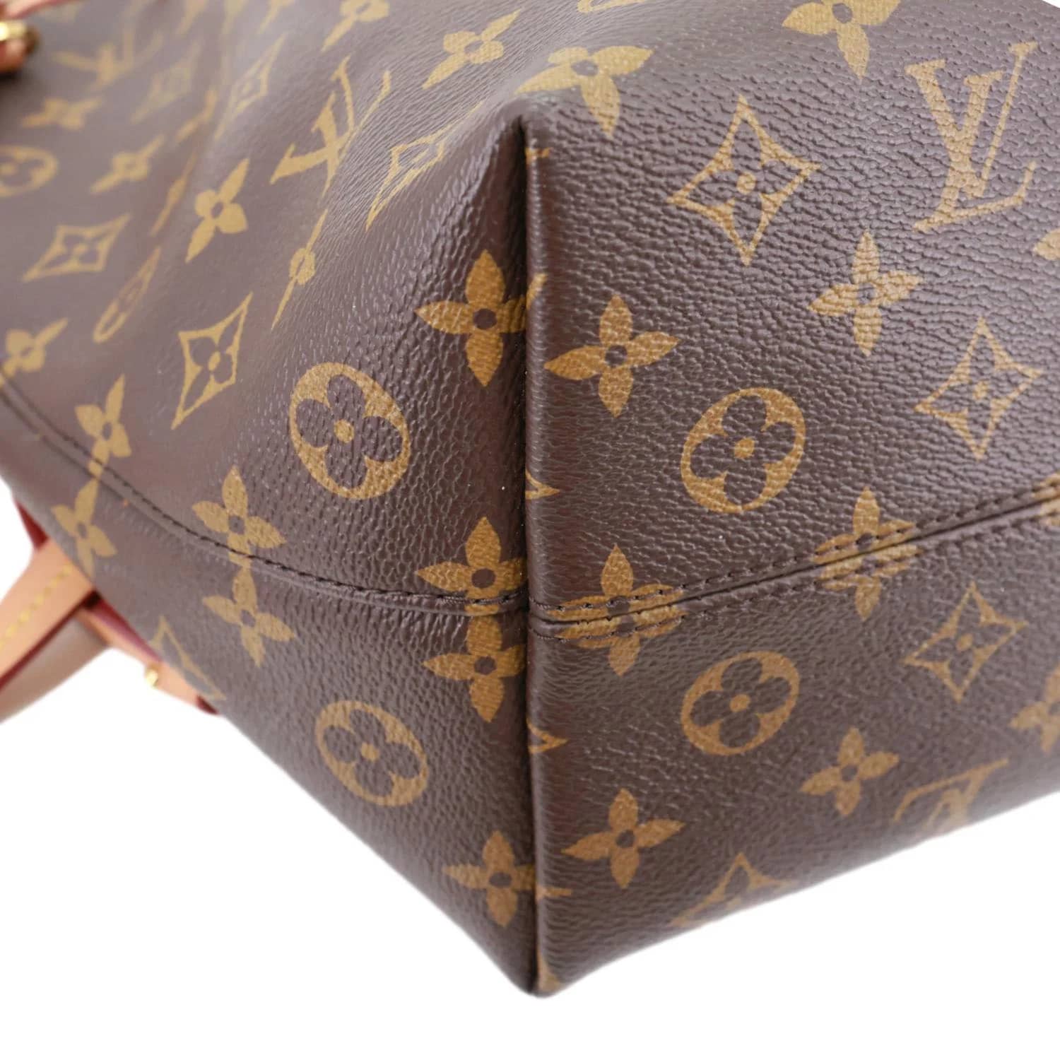 Louis Vuitton Montsouris Backpack Women's bags MM Brown Monogram Canvas New