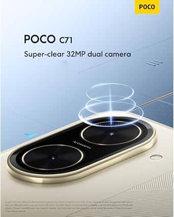 Xiaomi Poco C71 Cell Phones Black 64GB Unlocked New