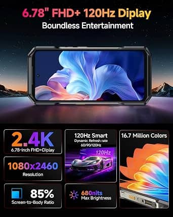Ulefone Armor 27T Pro Cell Phones Black 256GB T-Mobile New