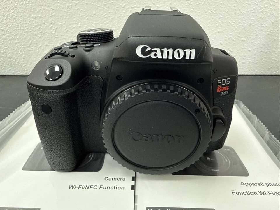 Canon EOS Rebel T6i Digital Cameras Black With Lens New
