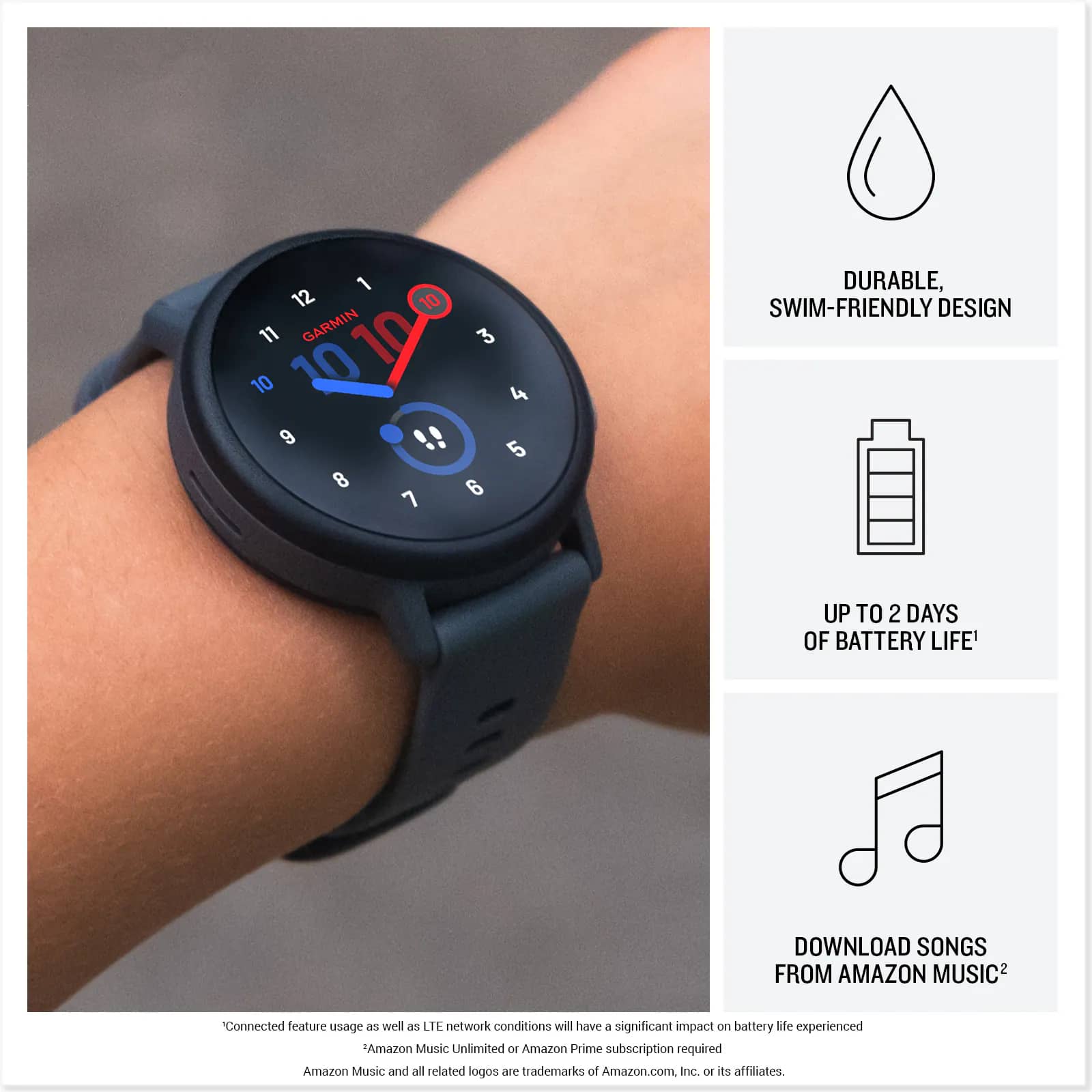 Garmin Bounce 2 Smartwatches Purple 43mm New