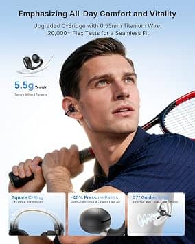 EarFun Clip 2 Headphones & Earbuds White New