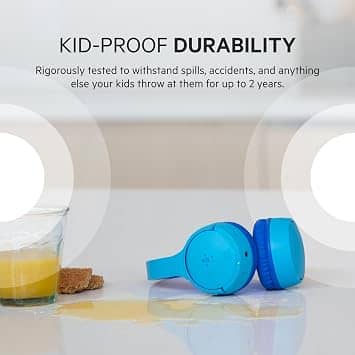 Belkin SoundForm Mini Headphones & Earbuds Blue New