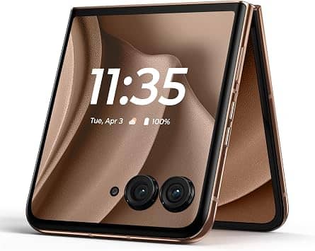 Motorola Razr+ 2025 Cell Phones Brown 256GB T-Mobile New