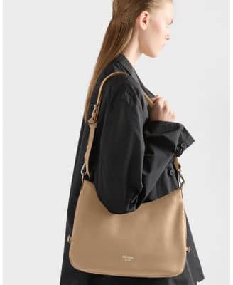 Prada Fold Women's bags Large Black Leather New
