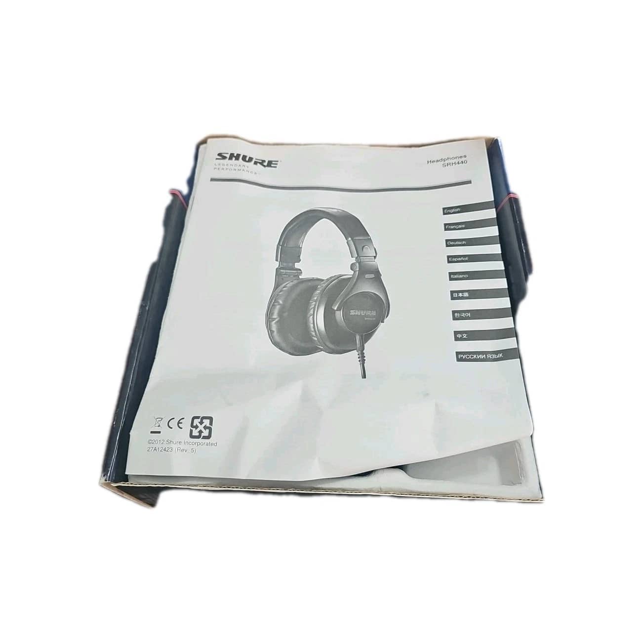Shure SRH440 Headphones & Earbuds Black New