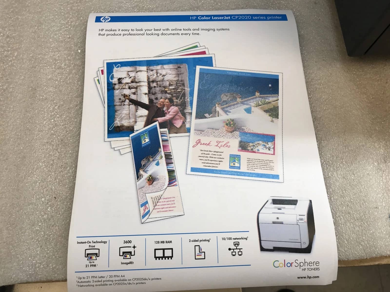 HP Color Laserjet CP2025 Printers Used - Good