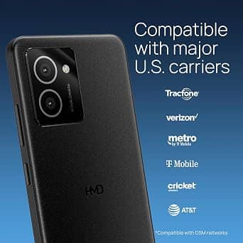 HMD Vibe Cell Phones Gray 128GB Unlocked New