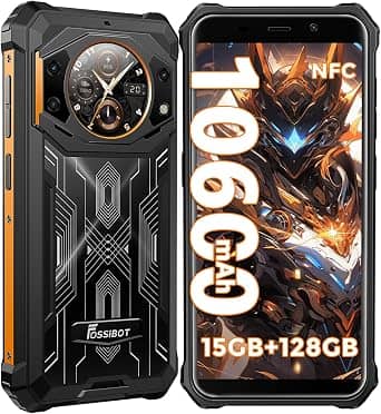 FOSSiBOT F101 Cell Phones Orange 128GB Unlocked New