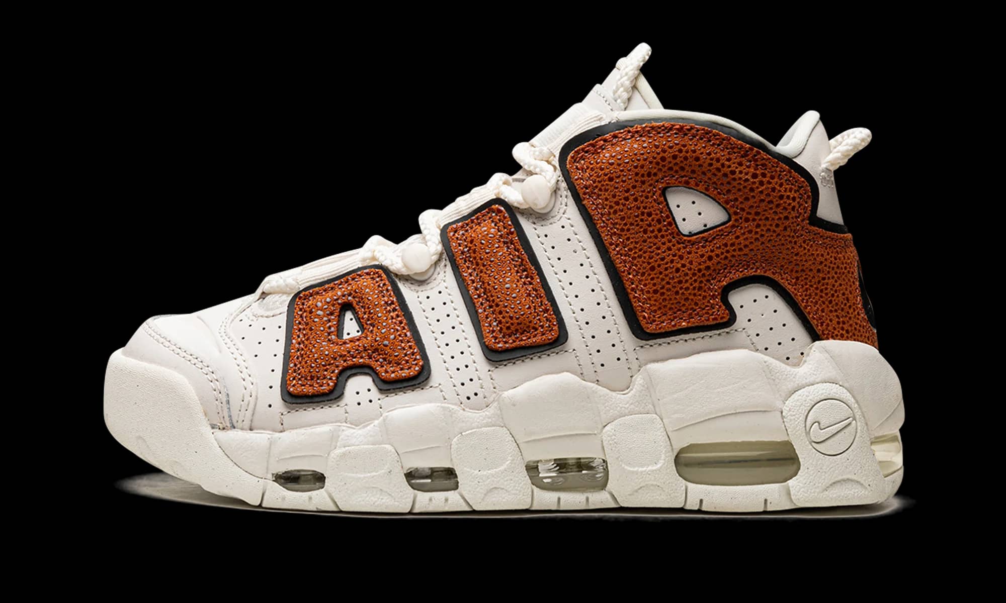 Nike Air More Uptempo Sneaker White/Purple 6.5 New