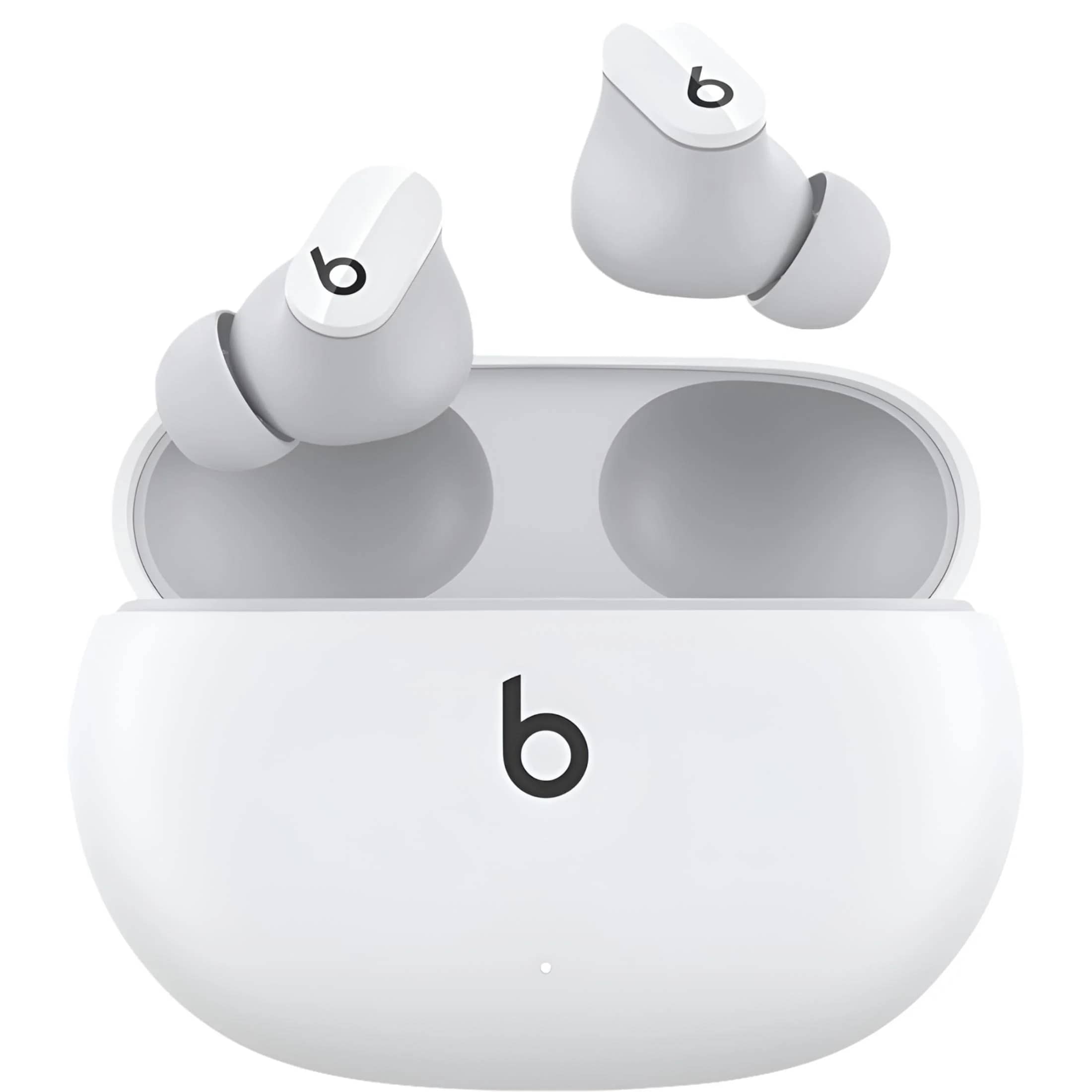 Beats Studio Buds White Totally Wireless Noise Headphones & Earbuds Refurbished - Excellent
