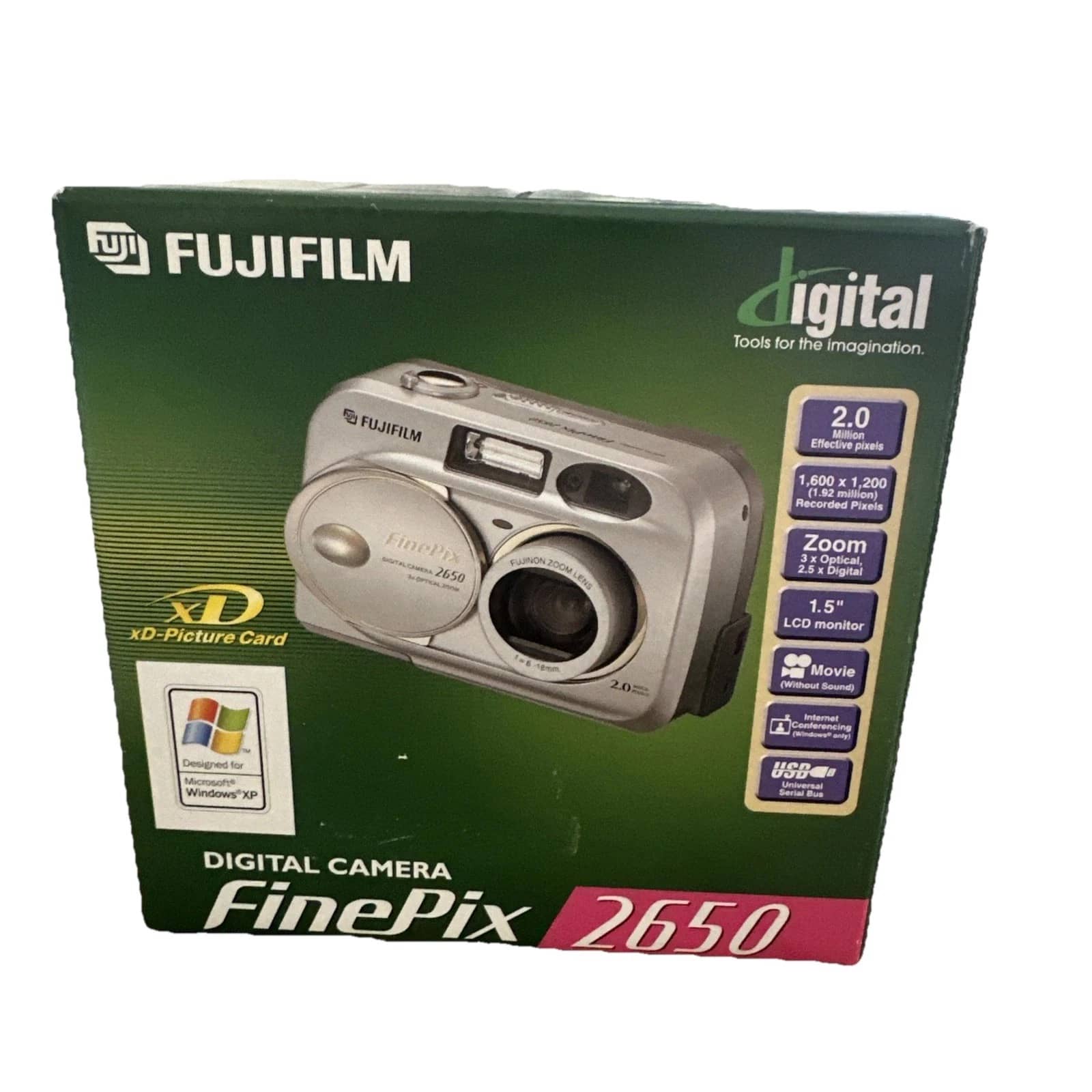 Fujifilm FinePix 2650 Digital Cameras Silver New